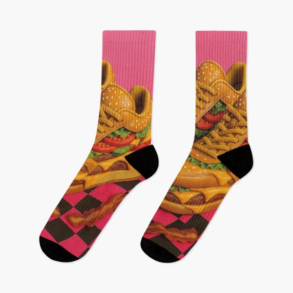 Item preview, funny sneakers as burgers designed and sold by Mauswohn.