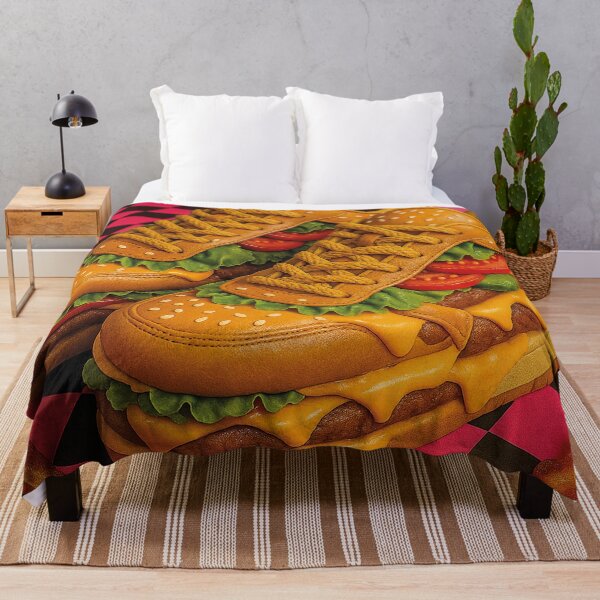 Item preview, funny sneakers as burgers designed and sold by Mauswohn.