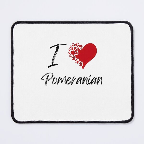 Item preview, I Love Pomeranian T-Shirt - Pomeranian Paw Print Heart Design Tee - Cute Dog Lover Gift designed and sold by jinaru3.