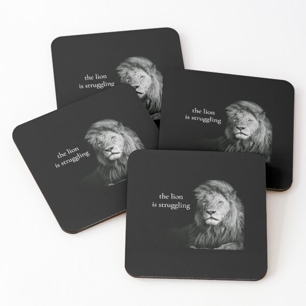 Item preview, “The Lion is Struggling” | Motivational Lion Art designed and sold by meepmeep52.