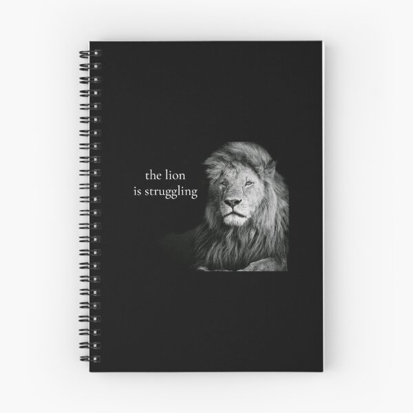 Item preview, “The Lion is Struggling” | Motivational Lion Art designed and sold by meepmeep52.