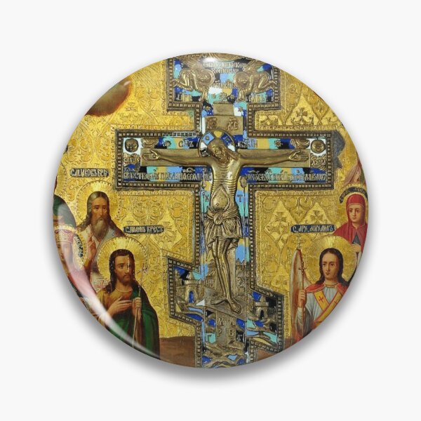 Item preview, Russian Orthodox Crucifixion with Selected Saints designed and sold by GuyBlank.