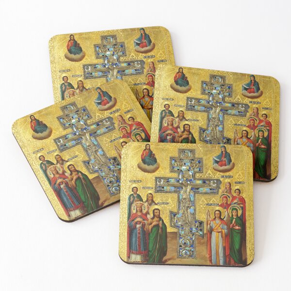 Item preview, Russian Orthodox Crucifixion with Selected Saints designed and sold by GuyBlank.