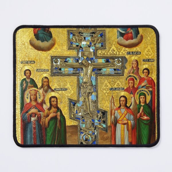 Item preview, Russian Orthodox Crucifixion with Selected Saints designed and sold by GuyBlank.