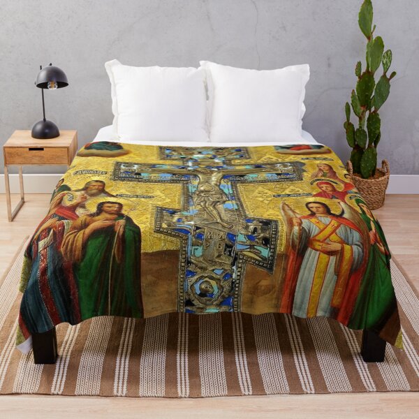 Item preview, Russian Orthodox Crucifixion with Selected Saints designed and sold by GuyBlank.