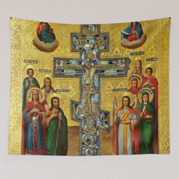 Item preview, Russian Orthodox Crucifixion with Selected Saints designed and sold by GuyBlank.