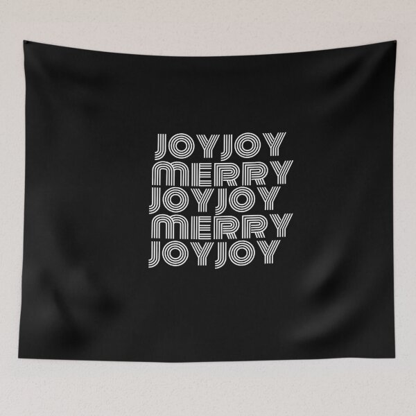 Item preview,  "JOY JOY MERRY MERRY." Minimalist Christmas Design designed and sold by BeSuz designs.