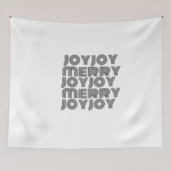 Item preview, "JOY JOY MERRY MERRY." Minimalist Christmas Design designed and sold by BeSuz designs.