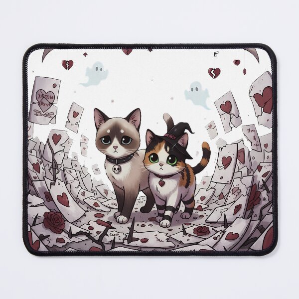 Item preview, Labyrinths of Lovelorn Cats | Gothic Valentine's Broken Hearts designed and sold by meesub.