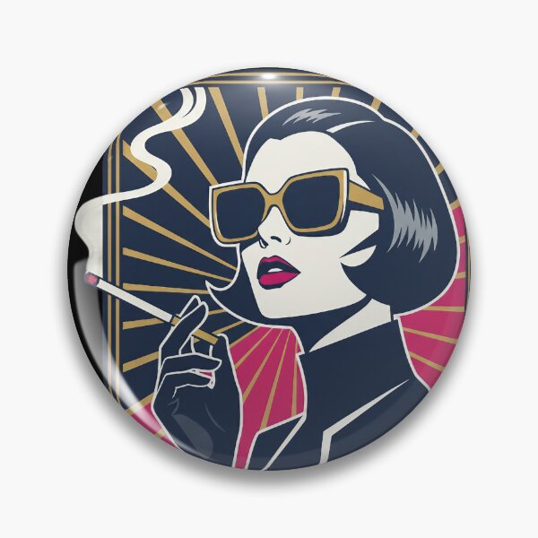 Item preview, Retro Glam Fashion Diva Smoking Poster - Bold Statement Art. designed and sold by Spark2Seduction.