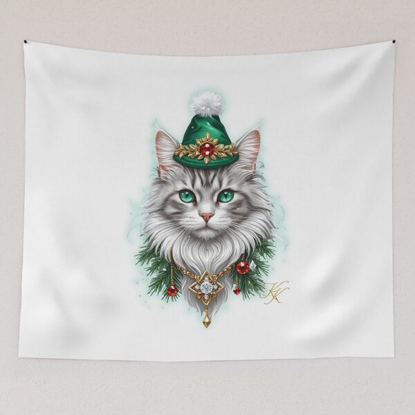 Item preview, The Emerald Gothmas Cat エメラルドのゴスマス猫 designed and sold by CamillaCreation.