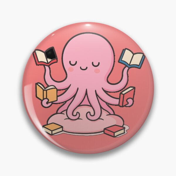 Item preview, Booktopus Reading Octopus T-Shirt – Cute Nerdy Study Ocean Tee designed and sold by KDesignCrafts.