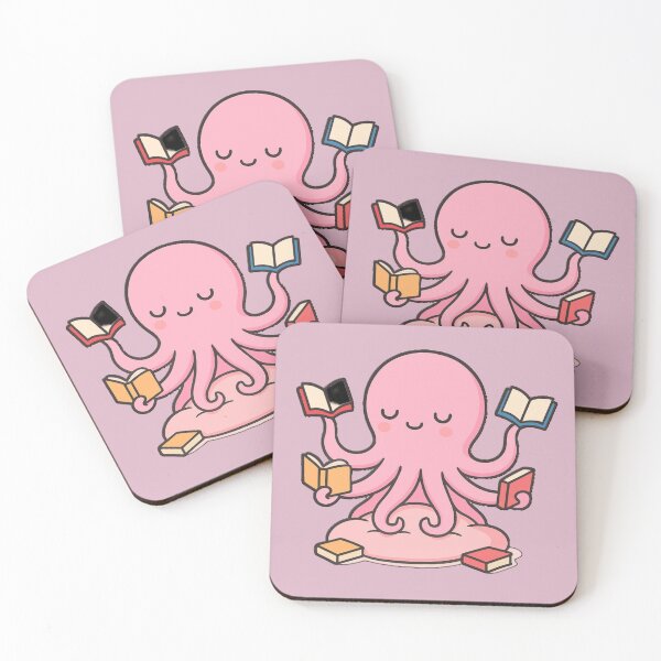 Item preview, Booktopus Reading Octopus T-Shirt – Cute Nerdy Study Ocean Tee designed and sold by KDesignCrafts.
