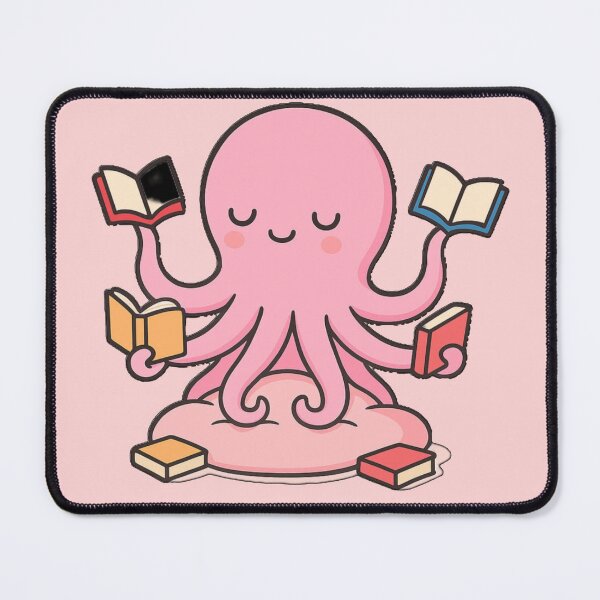 Item preview, Booktopus Reading Octopus T-Shirt – Cute Nerdy Study Ocean Tee designed and sold by KDesignCrafts.