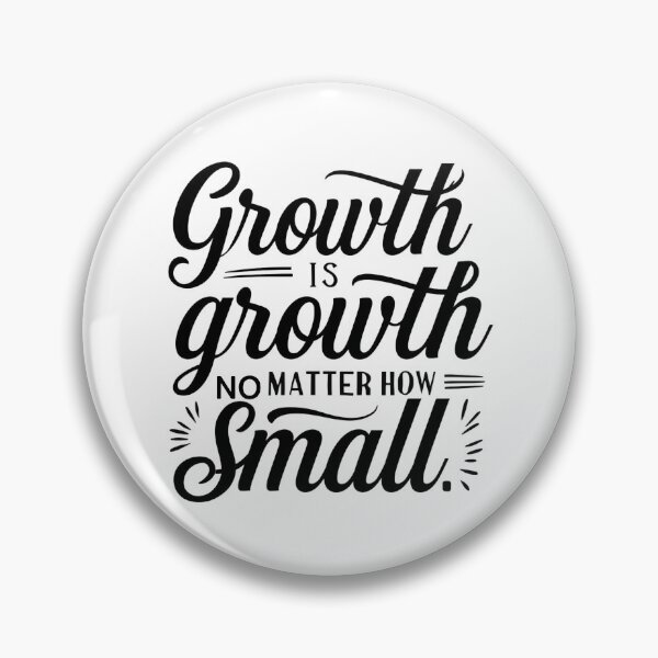 Item preview, Minimal black and white SVG “Growth is growth no matter how small”, gentle progress message for therapy, classrooms, and journals designed and sold by AlwaysHome.