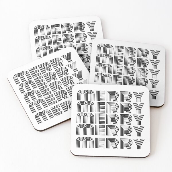 Item preview, "MERRY MERRY." Minimalist Christmas Design designed and sold by BeSuz designs.