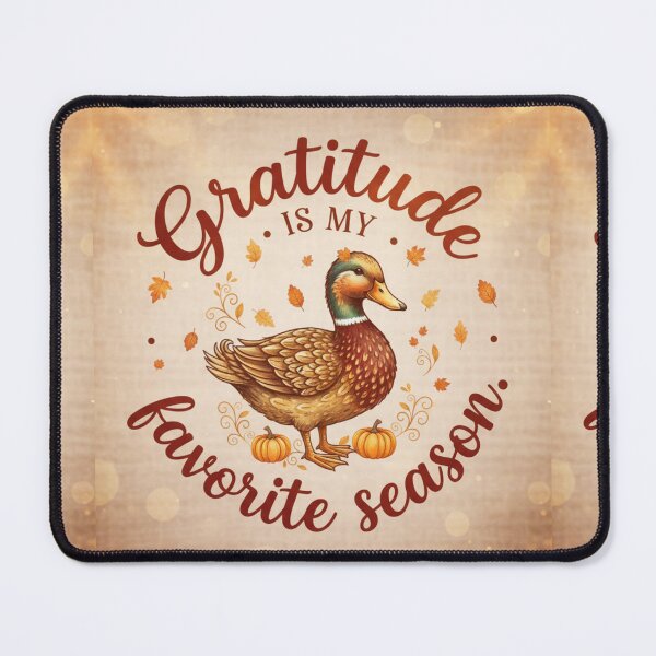 Item preview, Gratitude Is My Favorite Season – Elegant Fall Design with Duck | Thanksgiving & Autumn Aesthetic designed and sold by VibeCraftique.
