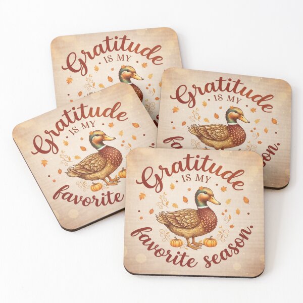Item preview, Gratitude Is My Favorite Season – Elegant Fall Design with Duck | Thanksgiving & Autumn Aesthetic designed and sold by VibeCraftique.