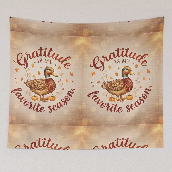 Item preview, Gratitude Is My Favorite Season – Elegant Fall Design with Duck | Thanksgiving & Autumn Aesthetic designed and sold by VibeCraftique.