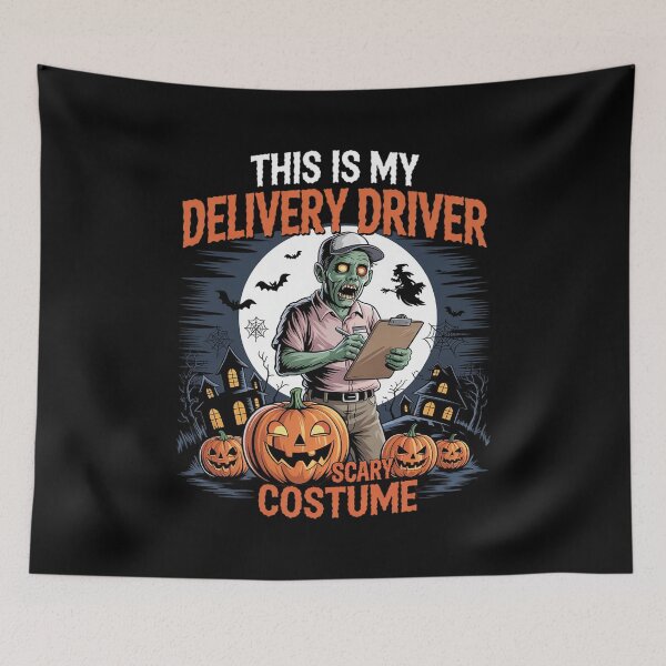 Item preview, This Is My Scary Delivery Driver Costume Pumpkin Halloween  designed and sold by ClassicAnthony.