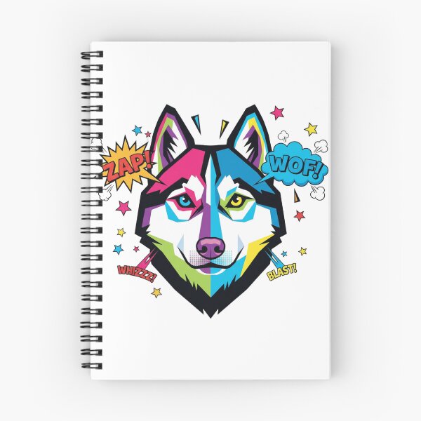 Item preview, Husky Pop Art Colores Locos designed and sold by bsbd-action.