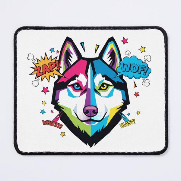 Item preview, Husky Pop Art Colores Locos designed and sold by bsbd-action.