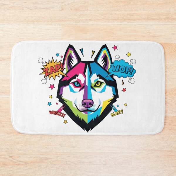 Item preview, Husky Pop Art Colores Locos designed and sold by bsbd-action.