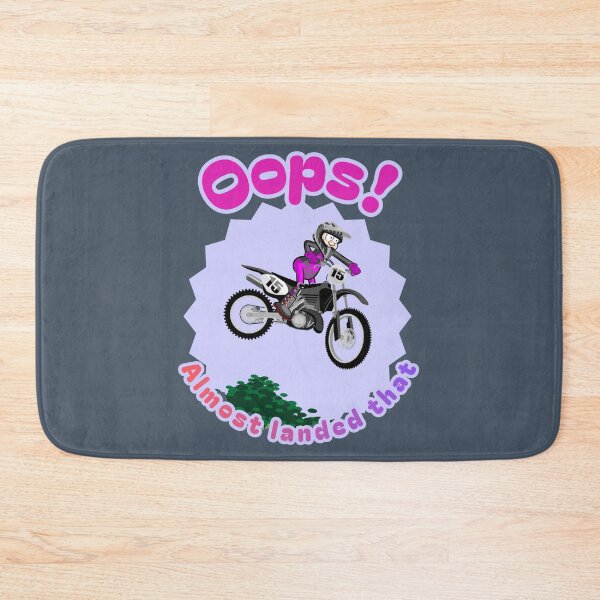 Item preview, Oops Almost Landed That Motocross Humor Fall Fail Rider Enduro Funny Pink designed and sold by DibuHumor.