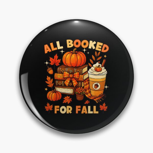 Item preview, Fully Booked For Fall Books Pumpkin Autumn Thanksgiving  designed and sold by JEFDodsonArt.