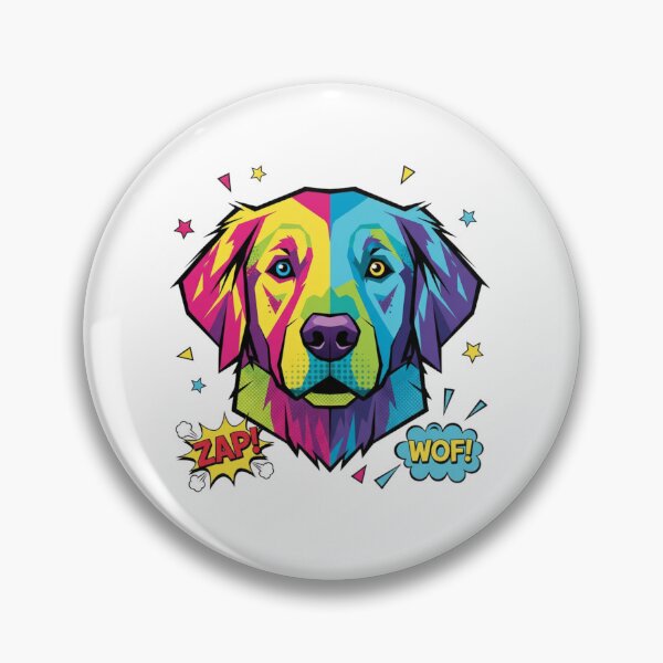 Item preview, Golden Retriever Pop Art Explosivo designed and sold by bsbd-action.