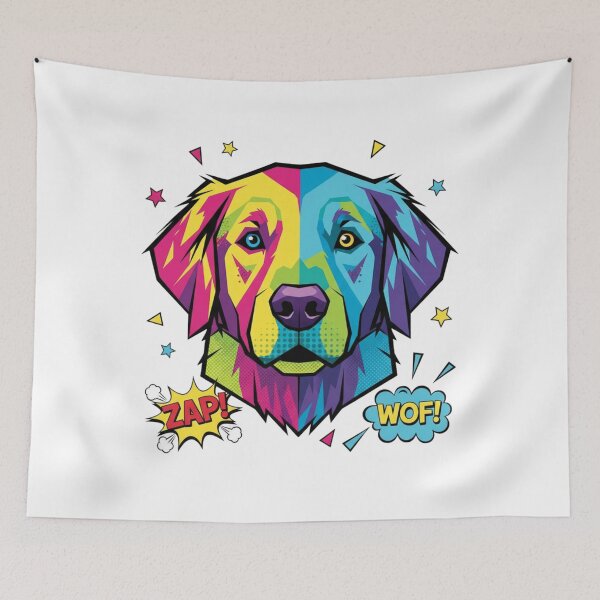 Item preview, Golden Retriever Pop Art Explosivo designed and sold by bsbd-action.