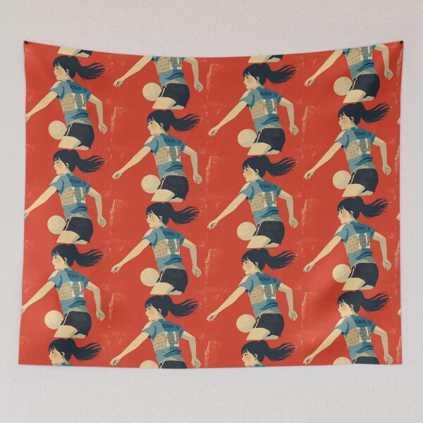 Item preview, Vintage Female Soccer Player Japan designed and sold by Vintage City.