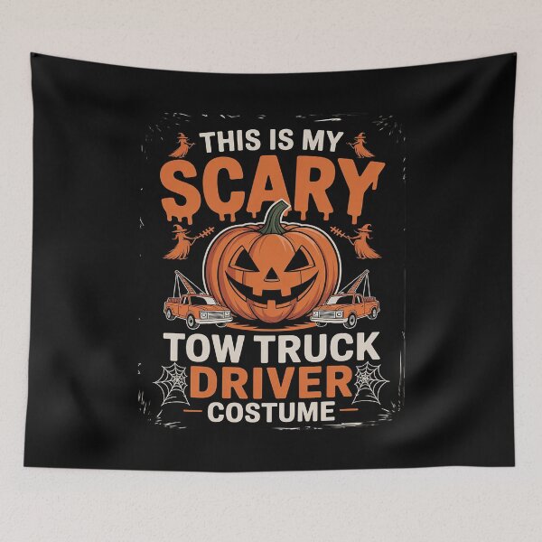 Item preview, This Is My Scary Tow Truck Towing Driver Costume - Halloween  designed and sold by BeetleMalon.