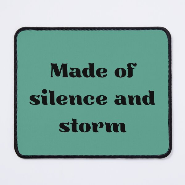 Item preview, Made of silence and storm Blk designed and sold by UrbanPrts.