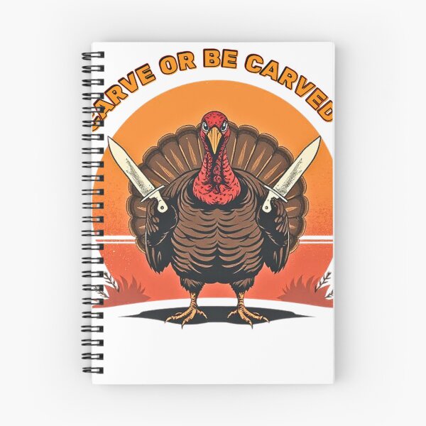 Artikelvorschau, Schnitzen oder geschnitzt werden | Lustiges gotisches Truthahn-Design für Thanksgiving entworfen und verkauft von THEPLUGceoMERCH.