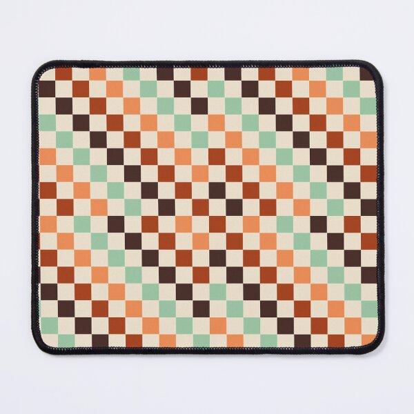 Item preview, Brown & Orange Vintage Checker Pattern designed and sold by Petternoholic.