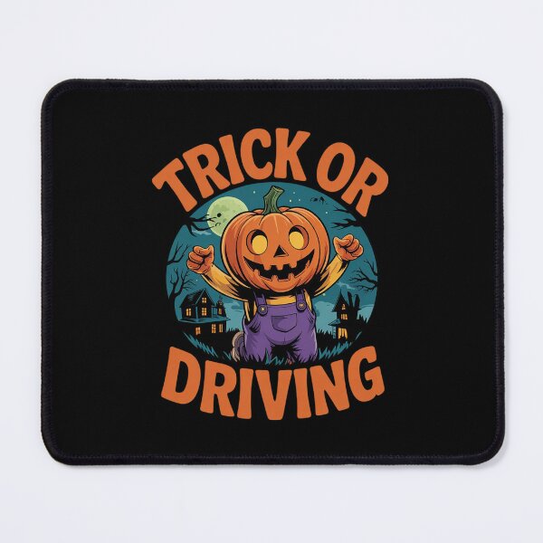 Item preview, Trick or Driving Halloween Driver Scary Motorist Cemetery designed and sold by BeetleMalon.