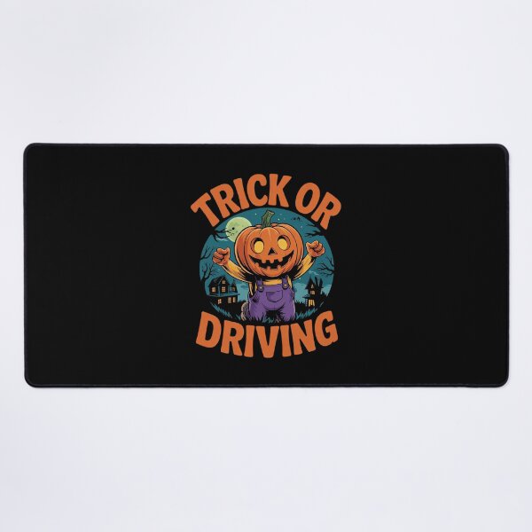 Item preview, Trick or Driving Halloween Driver Scary Motorist Cemetery designed and sold by BeetleMalon.
