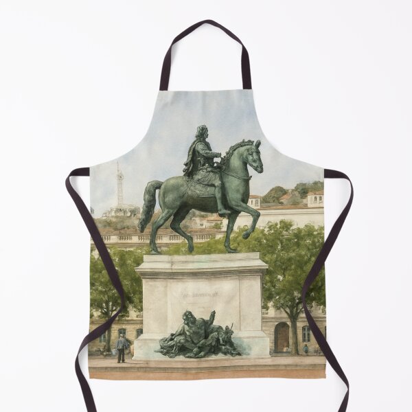 Item preview, Equestrian Statue of Place Bellecour, Lyon - Watercolor designed and sold by Miradas del Mundo.