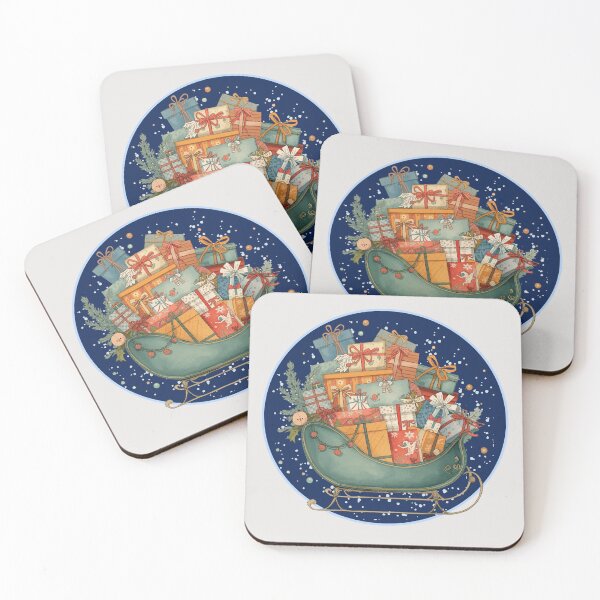 Item preview, Christmas Sticker Santa Claus Sleight Holiday Gifts designed and sold by colorleafz.