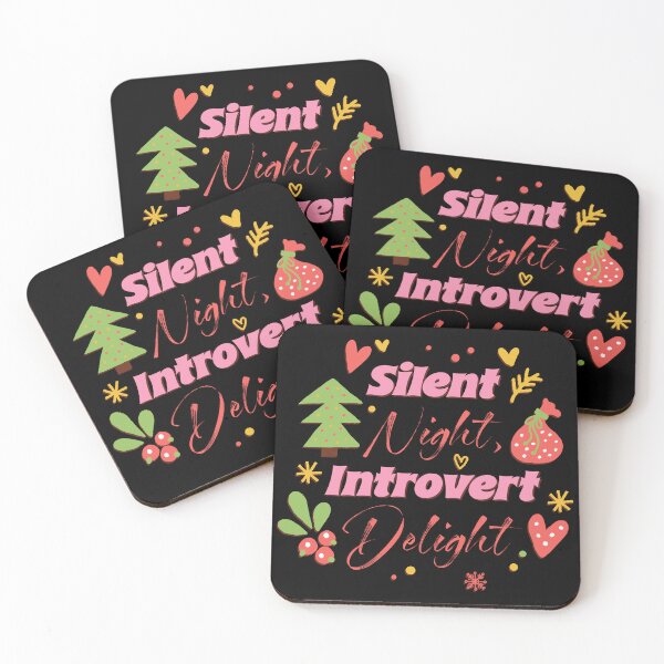 Item preview, Silent Night Introvert Delight – Funny Holiday Art for Quiet Christmas Lovers designed and sold by imaniko.