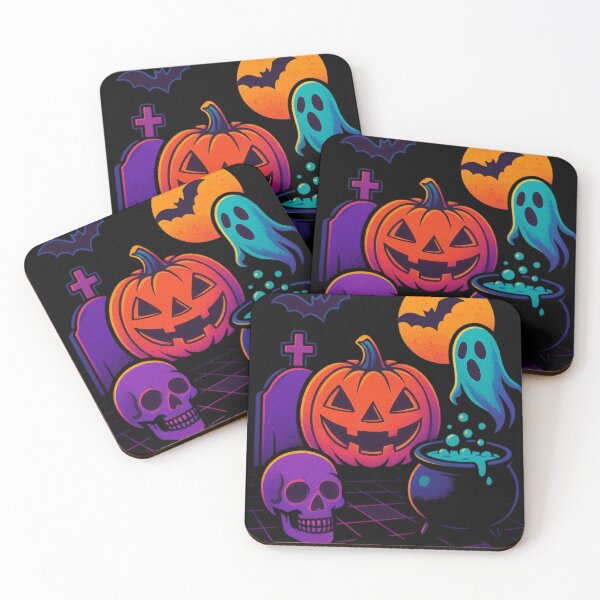 Item preview, Retro 80s Halloween Neon Design – Synthwave Spooky Vibes designed and sold by MythoWorldddd.