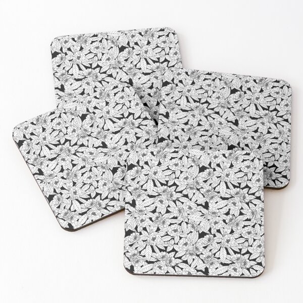 Item preview, Big Bloom Camellia in Black and White  designed and sold by blackchain.