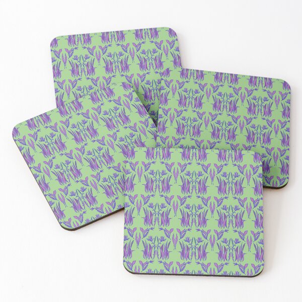 Item preview, Tropical Violet Leaves Pattern designed and sold by thanratdesign.