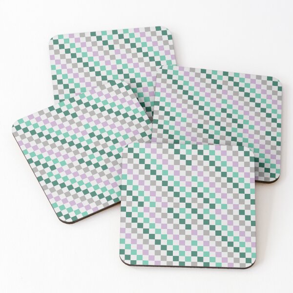 Item preview, Green & Purple Retro Checker Pattern designed and sold by Petternoholic.