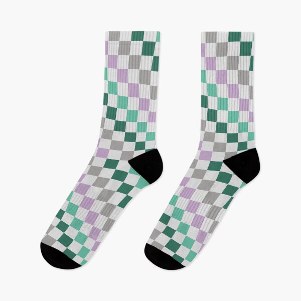 Item preview, Green & Purple Retro Checker Pattern designed and sold by Petternoholic.