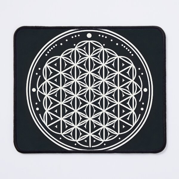 Item preview, Minimalist Flower of Life Poster| Sacred Geometry Wall Art | Black and White Spiritual Decor designed and sold by DMicolo.