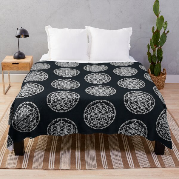 Item preview, Minimalist Flower of Life Poster| Sacred Geometry Wall Art | Black and White Spiritual Decor designed and sold by DMicolo.