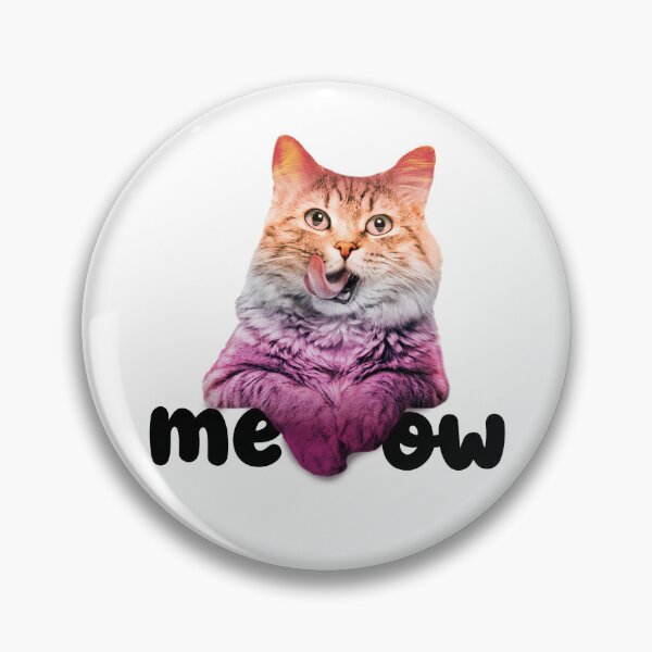 Item preview, Lesbian Cat "Me-ow" – Funny LGBTQ+ Pride Cat Design designed and sold by Catherine Versfeld.