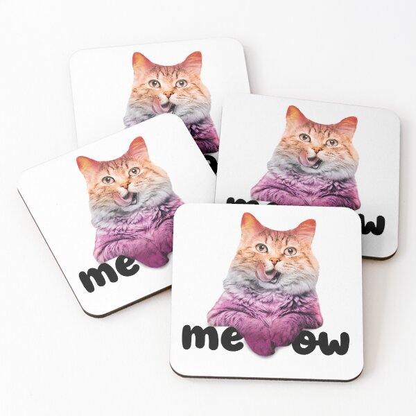 Item preview, Lesbian Cat "Me-ow" – Funny LGBTQ+ Pride Cat Design designed and sold by Catherine Versfeld.